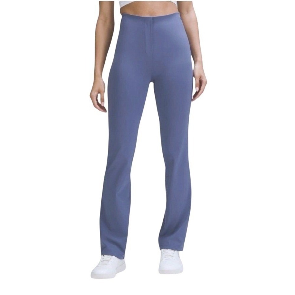 NWOT Lululemon Smooth Fit Pull-On Bootcut Pants Womens 8 Blue Travel Office